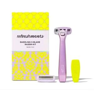 Ipsy Refreshments Dazzling 5 Blade Razor Kit In Neon Fizz